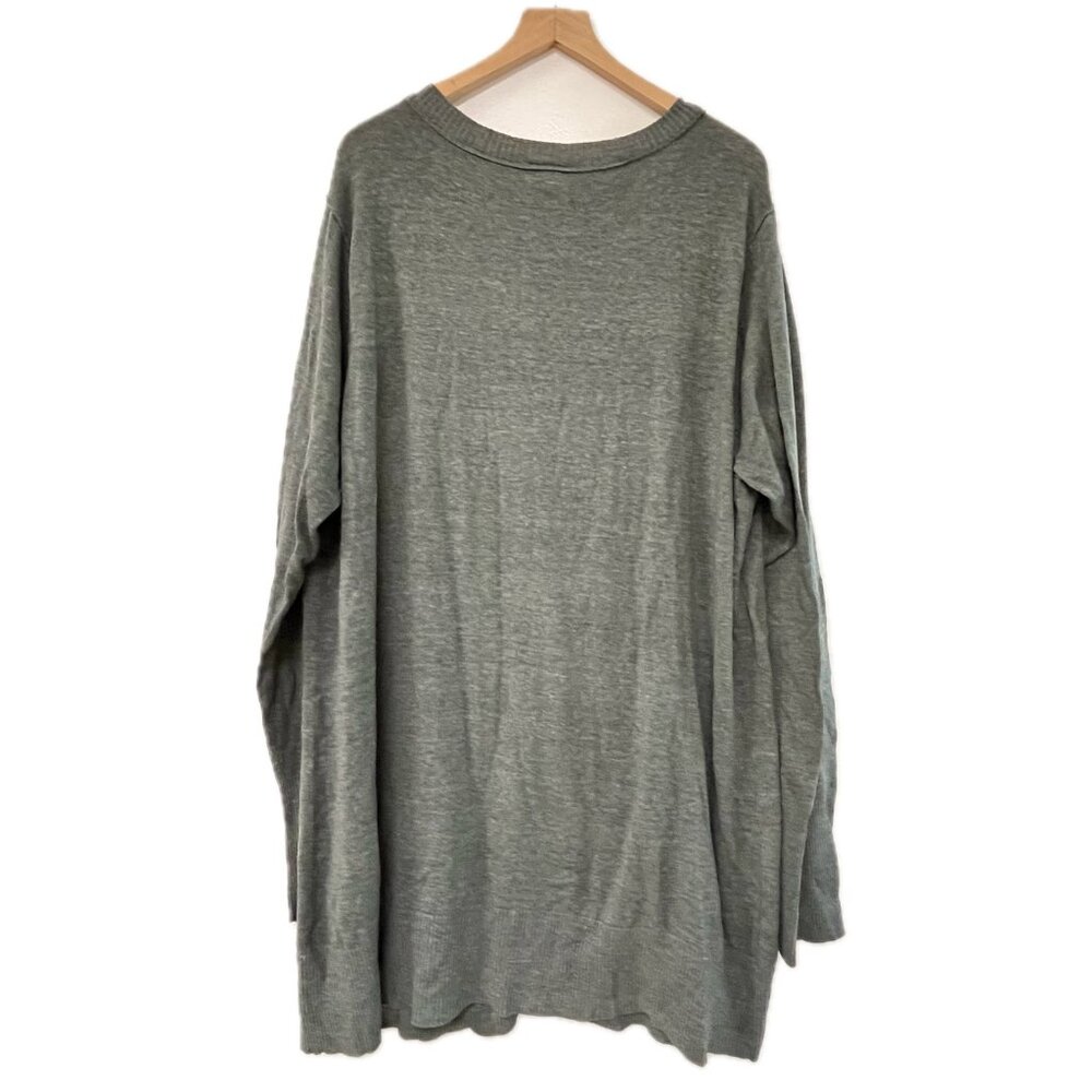 Womens 4X torrid gray Longline Button Cardigan - Picture 8 of 8
